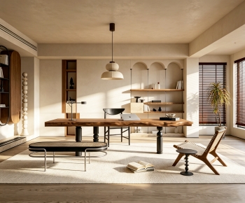 Wabi-sabi Style Study Space-ID:926750907