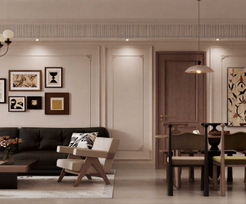 French Style A Living Room-ID:233378897