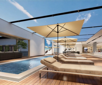 Modern Swimming Pool-ID:761486059