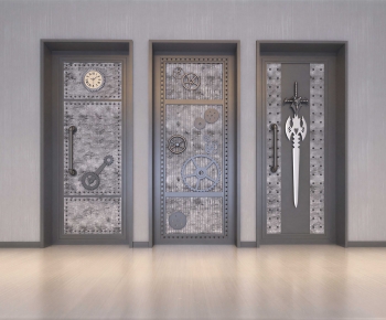 Industrial Style Single Door-ID:545541059