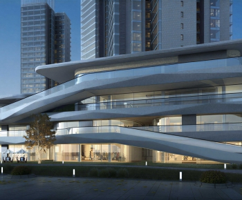 Modern Appearance Of Commercial Building-ID:217791083