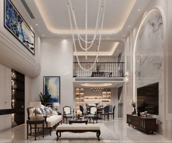 French Style A Living Room-ID:705688953