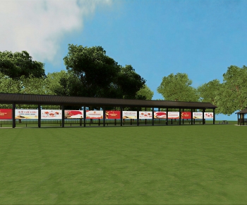 New Chinese Style Park Landscape-ID:331669094