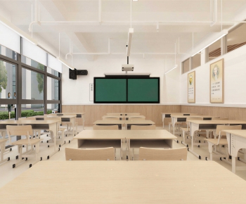Modern School Classrooms-ID:629448953