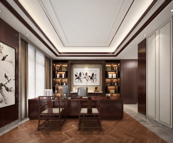 New Chinese Style Manager's Office-ID:783317095