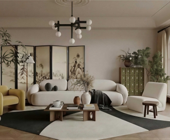 French Style A Living Room-ID:883331064