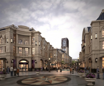 European Style Commercial Street-ID:913116934