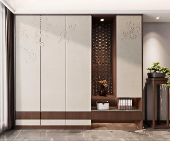 New Chinese Style Shoe Cabinet-ID:142726909