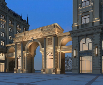 New Classical Style Facade Element-ID:388256072