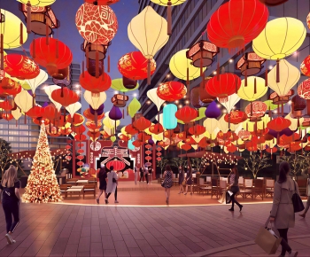 New Chinese Style Commercial Street-ID:101358985
