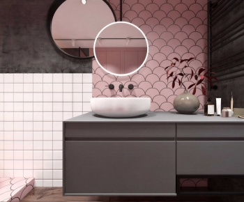 Modern Bathroom Cabinet-ID:665350918