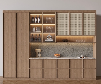 New Chinese Style Wine Cabinet-ID:553757911