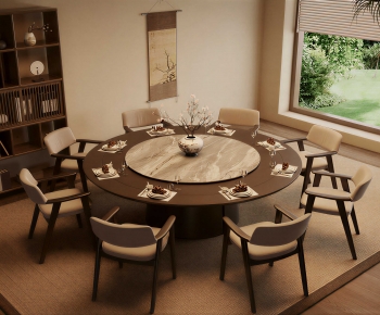 New Chinese Style Dining Table And Chairs-ID:102191028