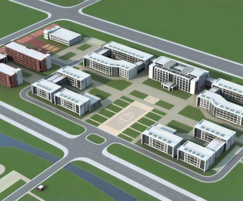 Modern Architectural Bird's-eye View Planning-ID:398431066