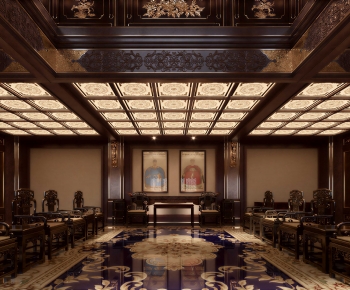 Chinese Style A Living Room-ID:354717025