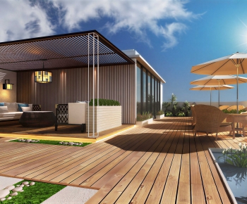 Modern Courtyard/landscape-ID:736855989