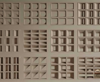 Modern Cement Brick Screen Partition-ID:390862947