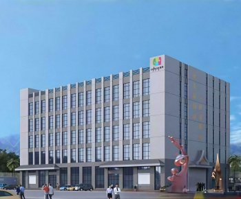 Modern Industrial Building-ID:132766018