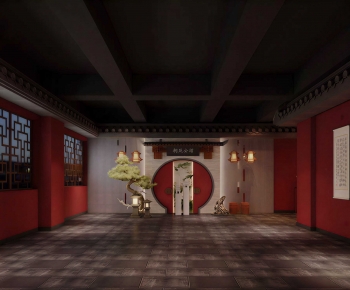 New Chinese Style Hallway-ID:392044077