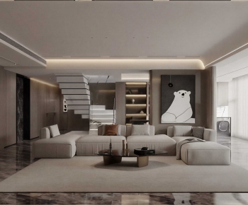 Modern A Living Room-ID:661870006