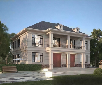 Simple European Style Detached Villa-ID:573363078
