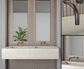 Modern Bathroom Cabinet-ID:208802941