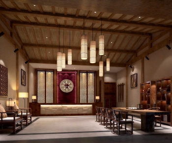 New Chinese Style Lobby Hall-ID:720408928