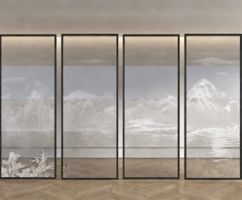 Modern Glass Screen Partition-ID:583991052