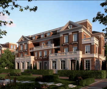 Simple European Style Townhouse-ID:864265921