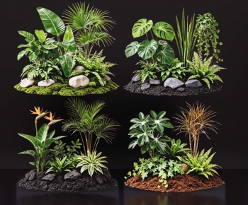 Modern Plant Pile-ID:889169932