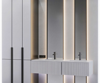 Modern Bathroom Cabinet-ID:390407099
