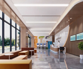 Modern Hospital Hall-ID:207947029