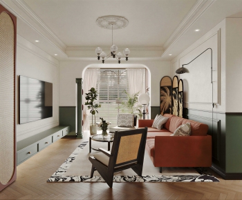 French Style A Living Room-ID:526635896