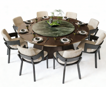 New Chinese Style Dining Table And Chairs-ID:757255086