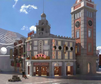 Retro Style Facade Element-ID:920729614