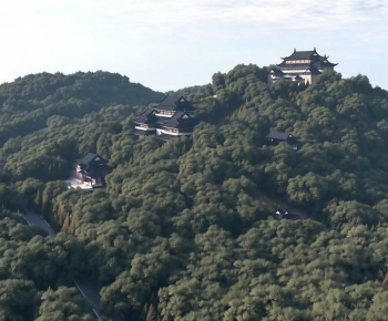 New Chinese Style Ancient Architectural Buildings-ID:784837012