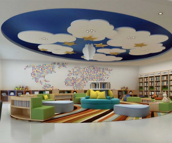 Modern Children's Reading Room-ID:176990992