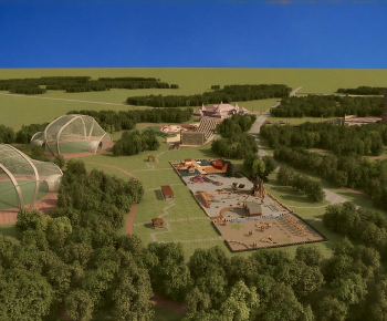 Modern Architectural Bird's-eye View Planning-ID:352540027