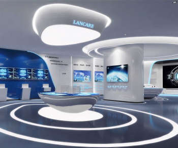 Modern Exhibition Hall-ID:436177971