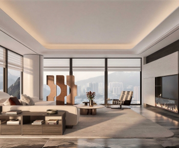 Modern A Living Room-ID:822663078