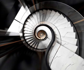 Modern Rotating Staircase-ID:563186884