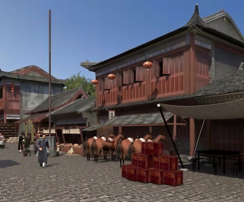Chinese Style Ancient Architectural Buildings-ID:781110056