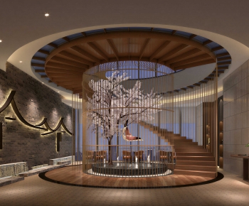 New Chinese Style Exhibition Hall-ID:790739174