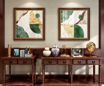 New Chinese Style Entrance Cabinet-ID:158937936