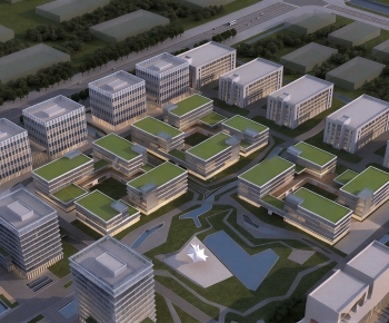 Modern Architectural Bird's-eye View Planning-ID:100569718