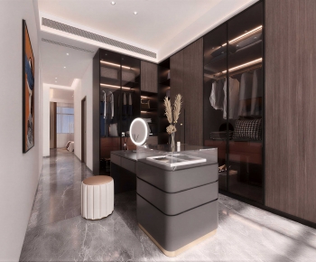 Modern Clothes Storage Area-ID:599129929