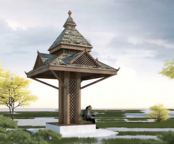 Southeast Asian Style Building Component-ID:546652082