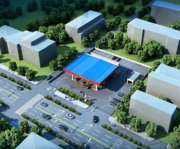 Modern Architectural Bird's-eye View Planning-ID:448610071