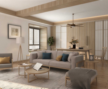 Japanese Style A Living Room-ID:661947018