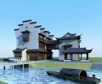 New Chinese Style Appearance Of Commercial Building-ID:752689883